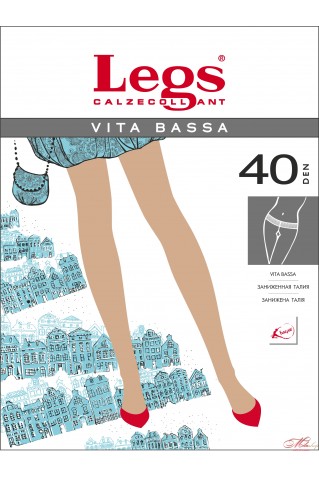 Плотные элегантные колготки Legs VITA BASSA 40den